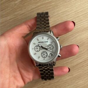 Michael Kors Silver Chronograph Watch